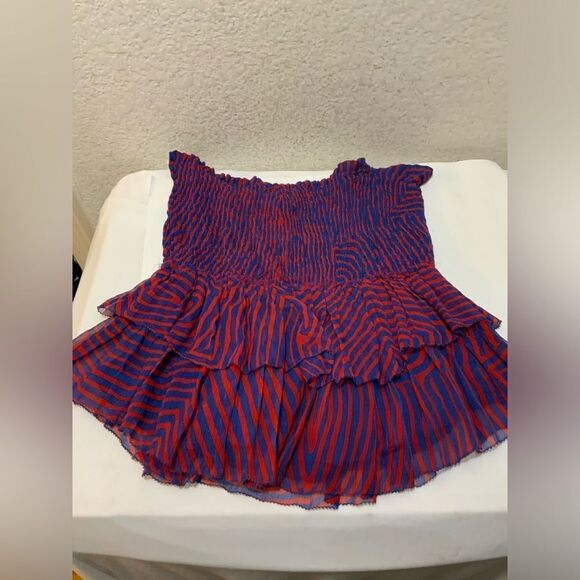 isabel marant etoile skirt- Size 38  Red And Blue - Picture 1 of 7